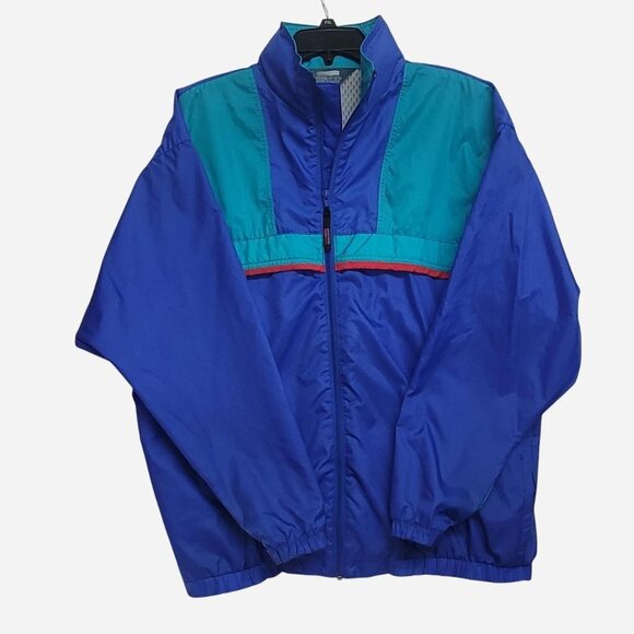Sierra Sport Other - Vintage Mens Large Blue, Teal, Red  Sierra Sport windbreaker jacket